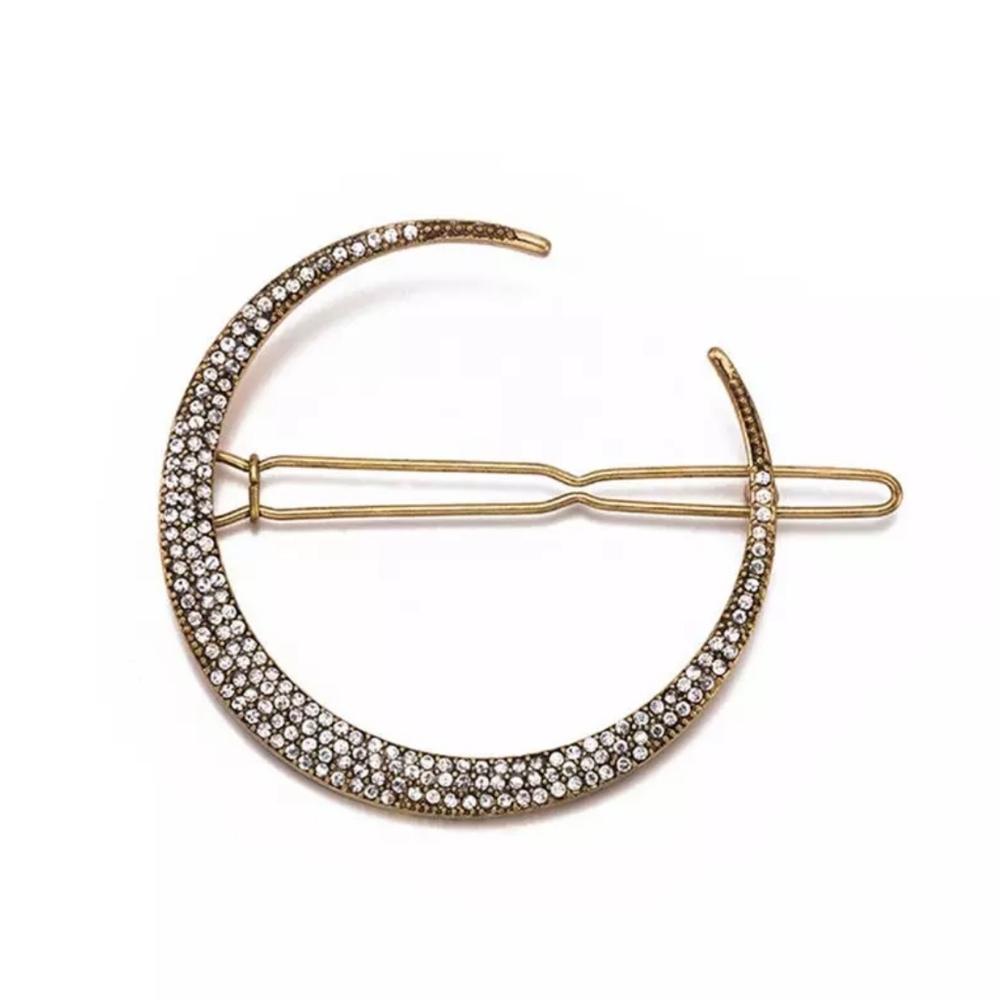 3PCs Star Moon Rhinestone Hair Clip - Picture 3 of 6